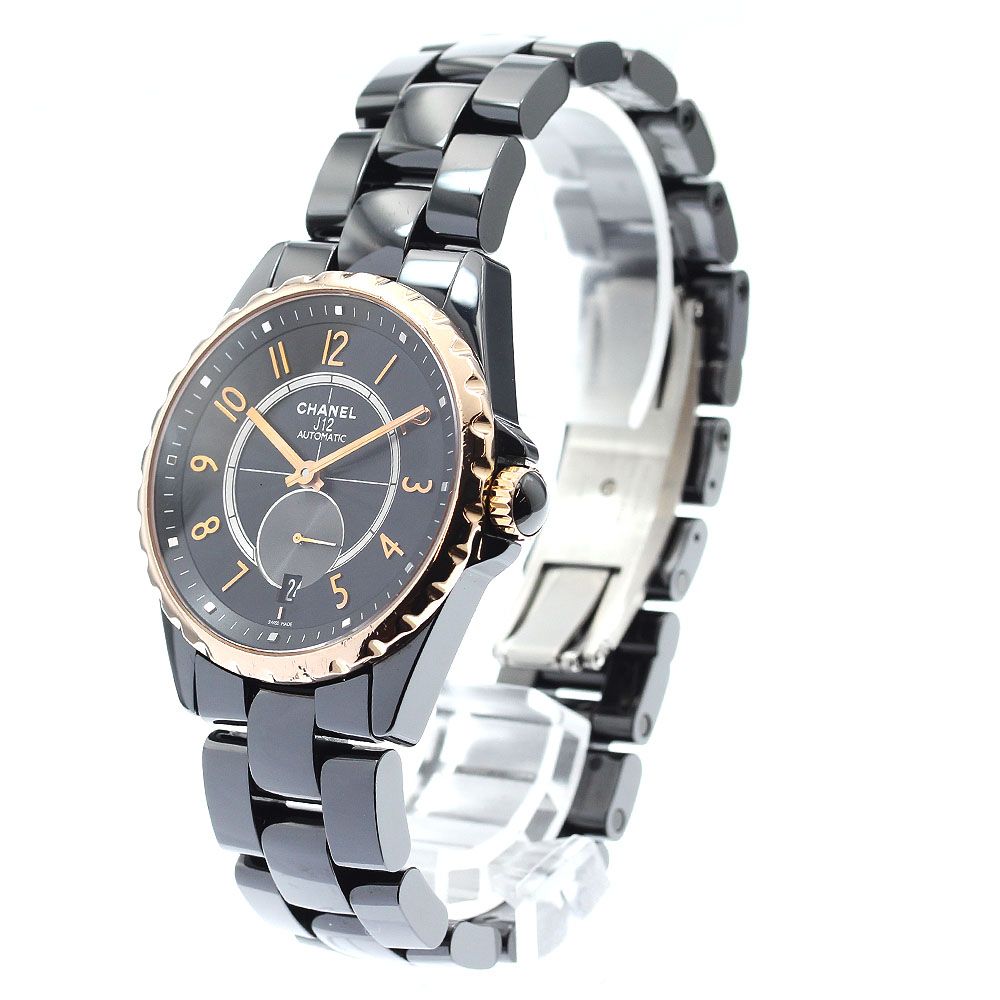 シャネル CHANEL H3838 J12 黒セラミック K18PGベゼル 自動巻き