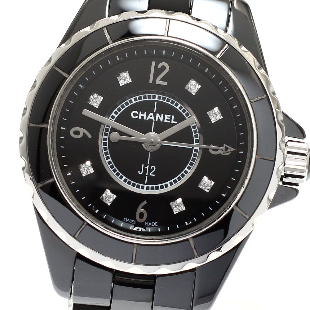シャネル CHANEL H2569 J12 8Pダイヤモンド クォーツ レディース_911420