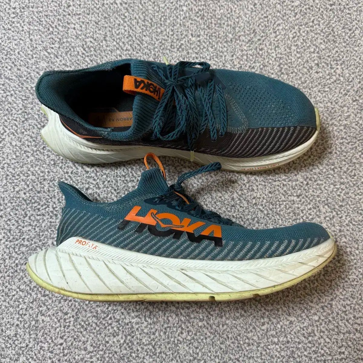 HOKA ONE ONE ホカオネオネ カーボン X3 ブルー コーラル ランニングシューズ 260