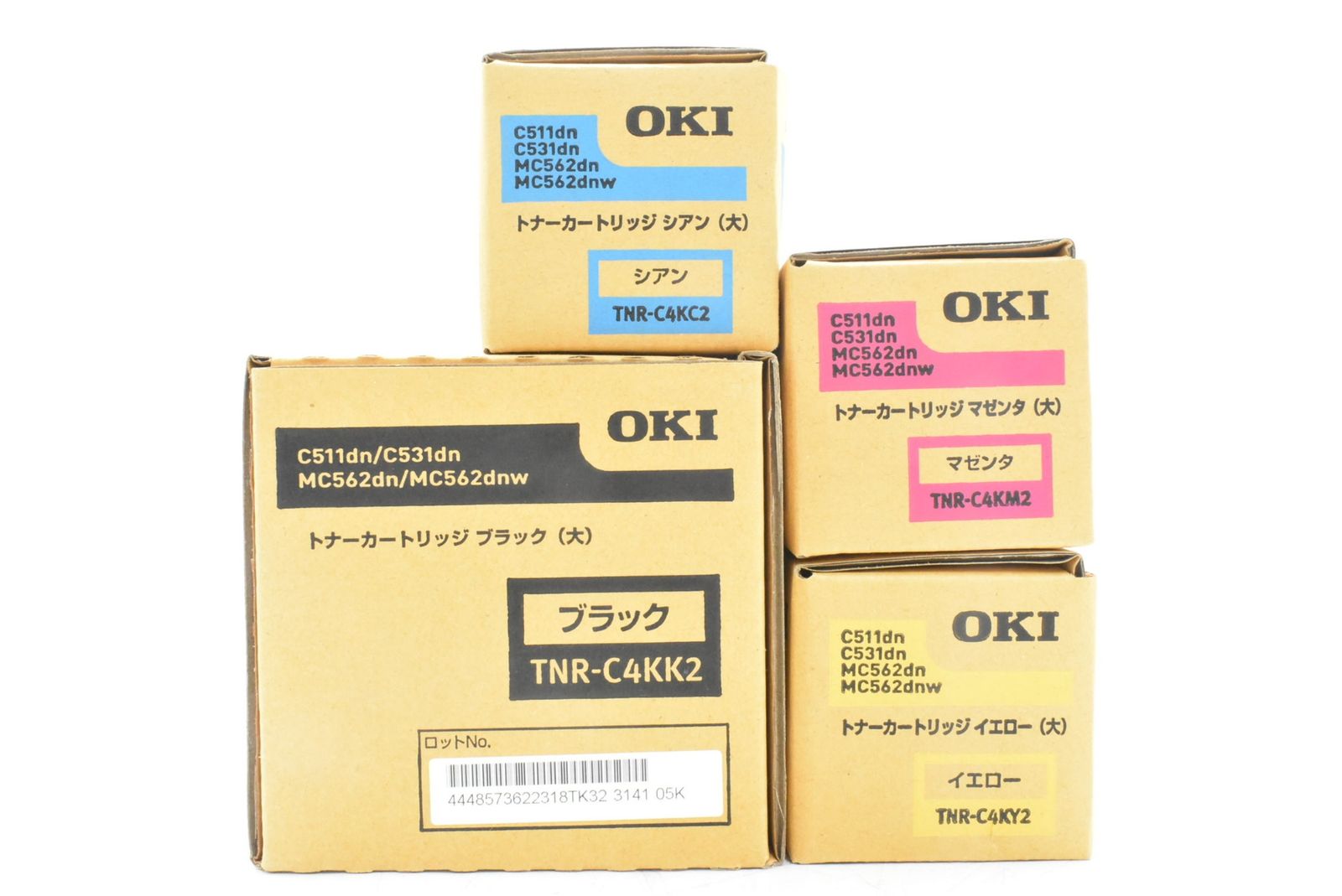 OKI トナー TNR C 4 KK 2 KM KY KC シアン マゼンタ イエロー ブラック オキ D N 32 byebye