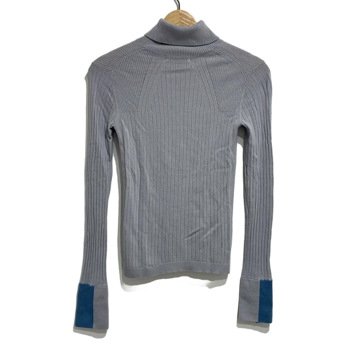 CINOH チノ 長袖セーター サイズ36 S レディース - ライトグレー×ブルーグレー