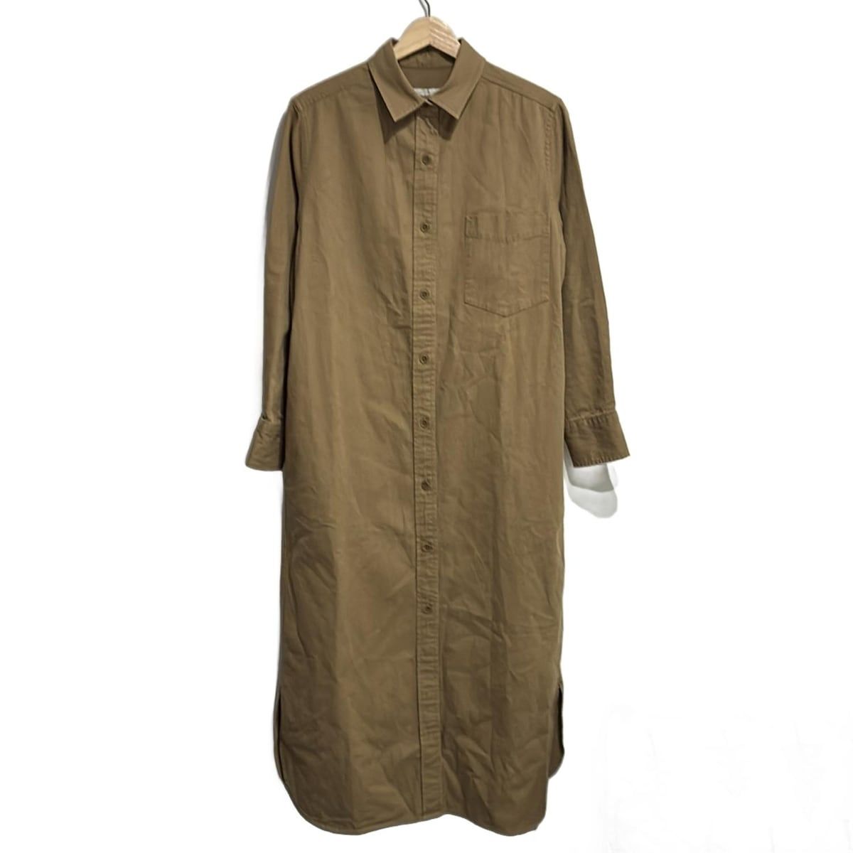 Plage プラージュ ワンピース サイズ38 M レディース - ライトブラウン レギュラー 長袖 ロング シャツワンピ
