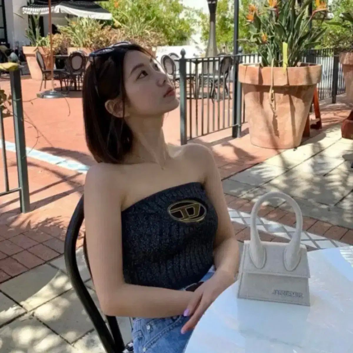 DIESEL クラークスビル ロゴ トップス S