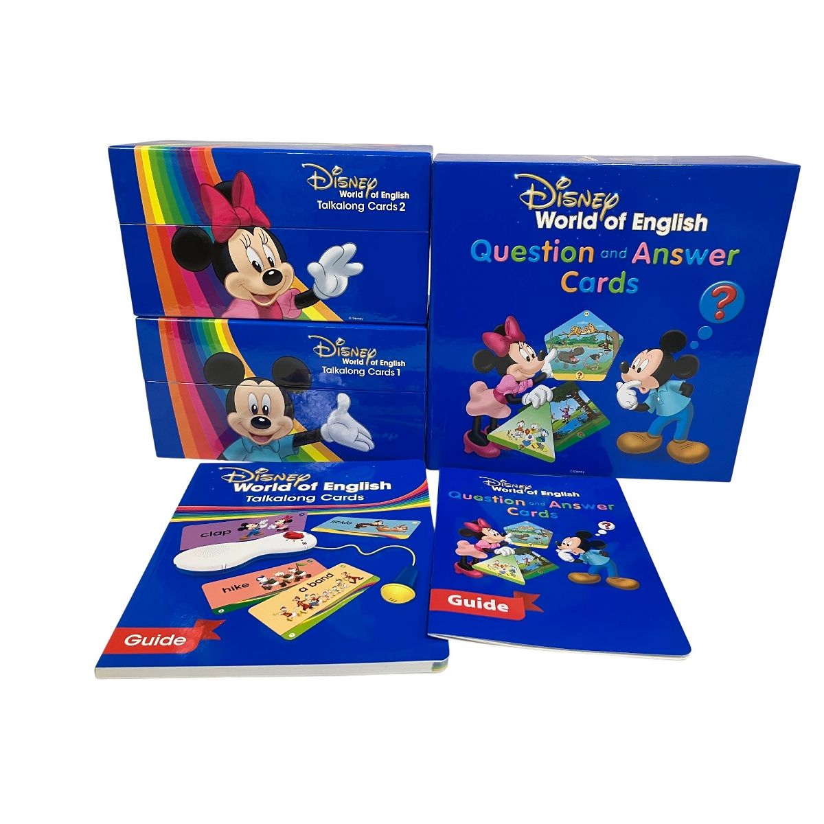 DWE 2021年頃 含 トークアロング カード セット Q-A ディズニー 英語 良好