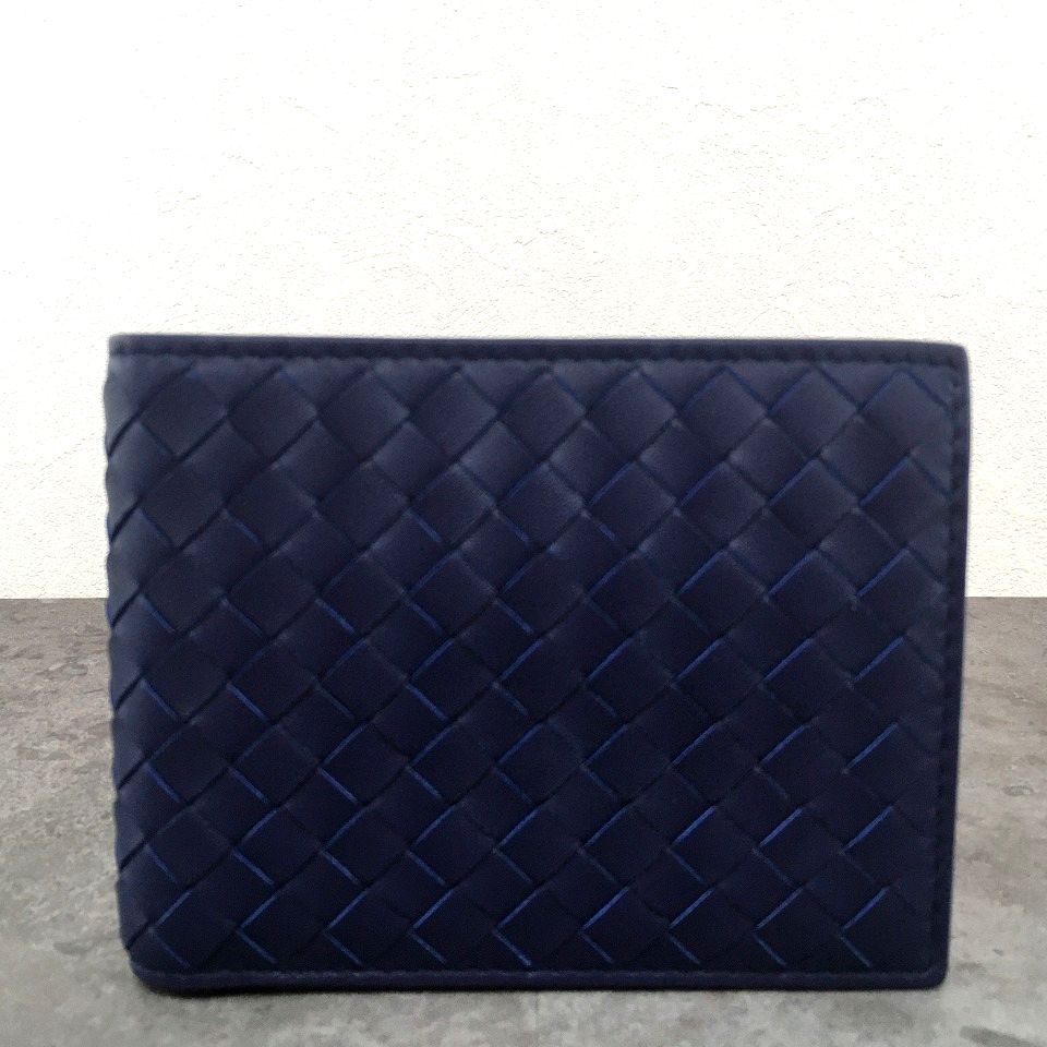 み BOTTEGAVENETA 財布 ブルー ラムスキン き 616