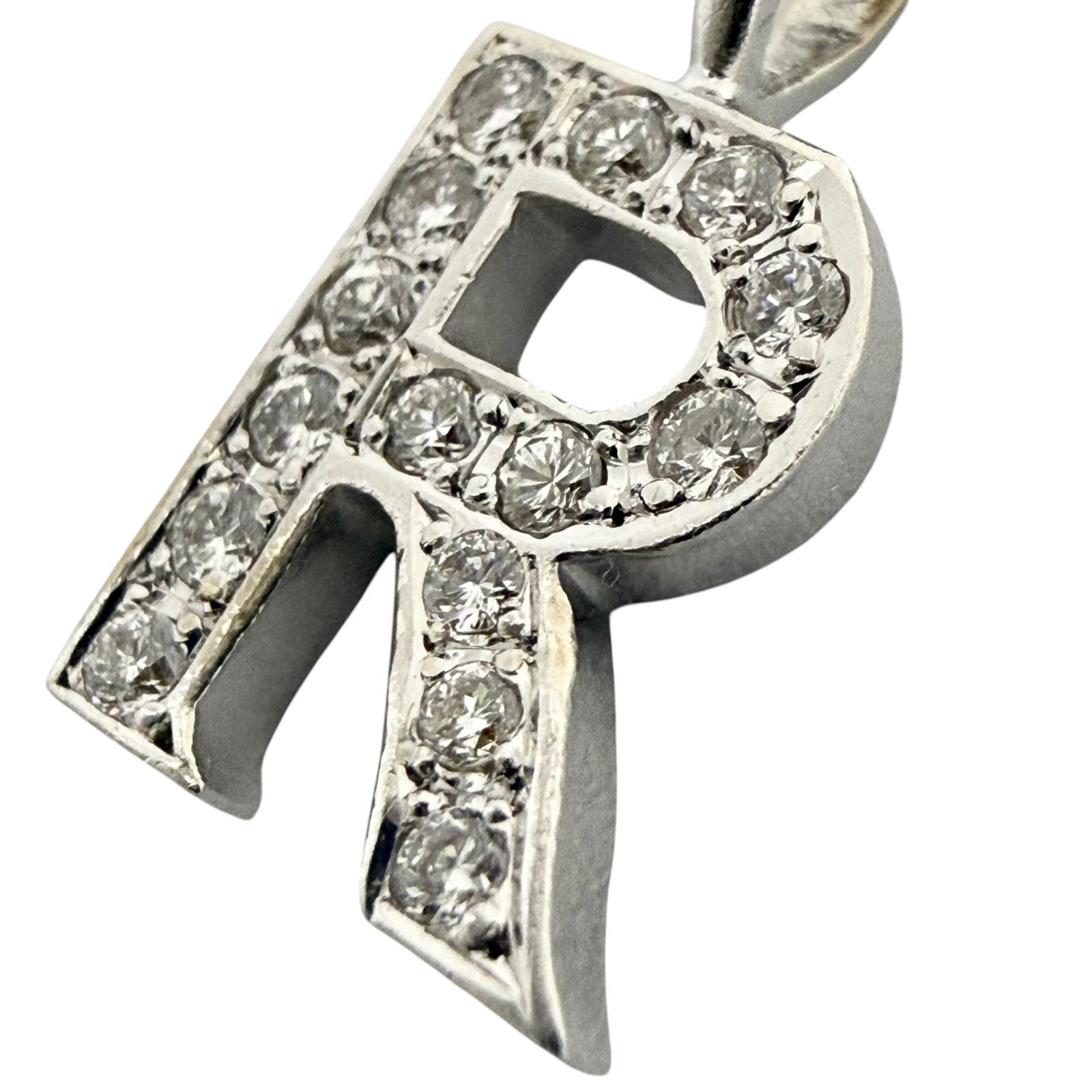 アイファニー　ネックレス　チャーム　アルファベット　N ダイヤモンド Diamond alphabet /18KWG - EYEFUNNY アイファニー公式