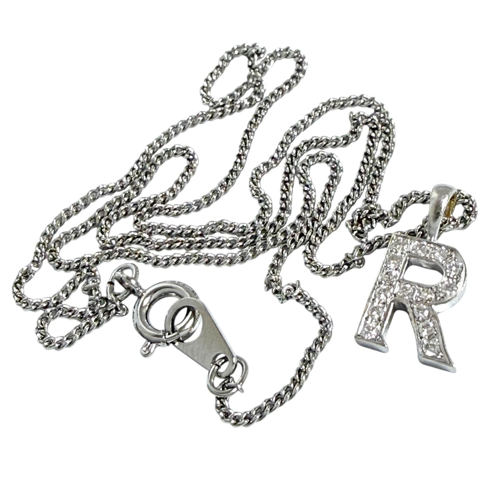 アイファニー　ネックレス　チャーム　アルファベット　N ダイヤモンド Diamond alphabet /18KWG - EYEFUNNY アイファニー公式