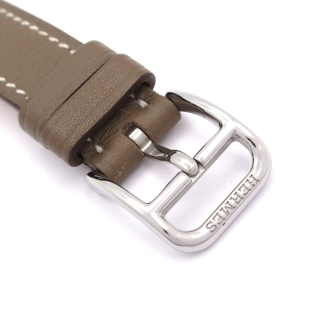  HERMES エルメス 腕時計 ケープコッド ドゥブルトゥール CC 1 312 レディース 革ベルト Z刻印 ダイヤモンド文字盤 白 その他 時計