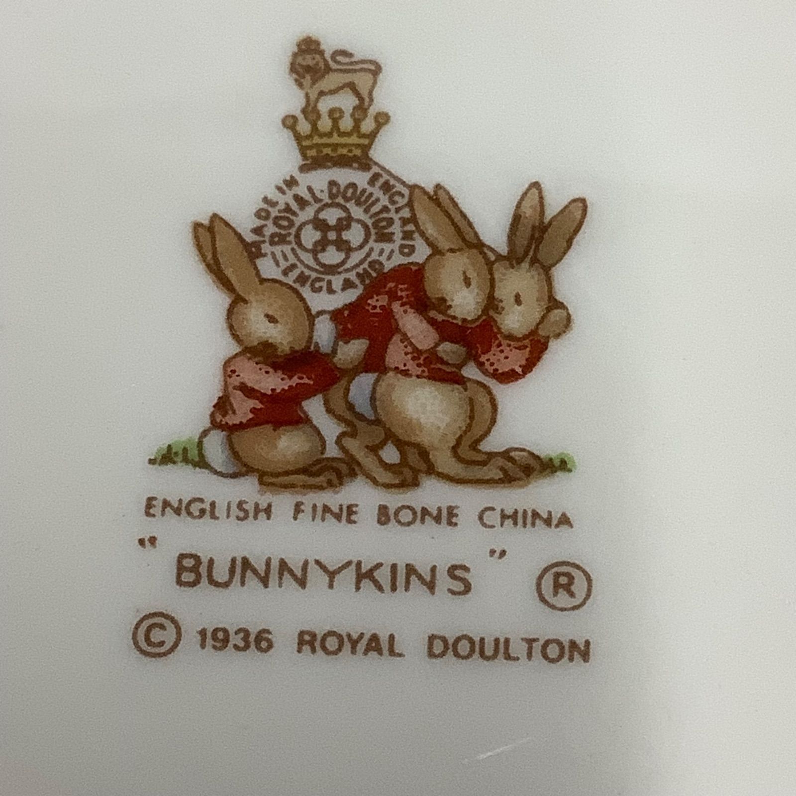 ヴィンテージ ロイヤルドルトン BUNNYKINSシリーズ プレート 2枚セット