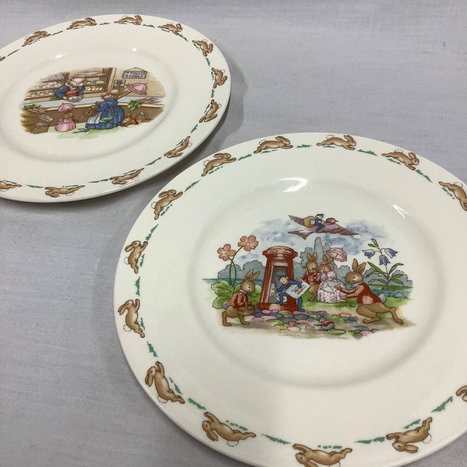 ヴィンテージ ロイヤルドルトン BUNNYKINSシリーズ プレート 2枚セット