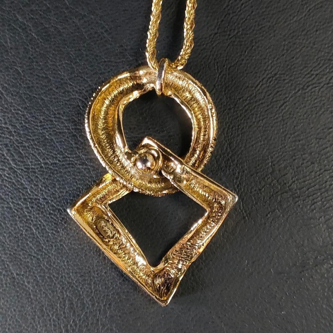 738-4 美品 Yves Saint Laurent イヴサンローラン YSLロゴ ネックレス