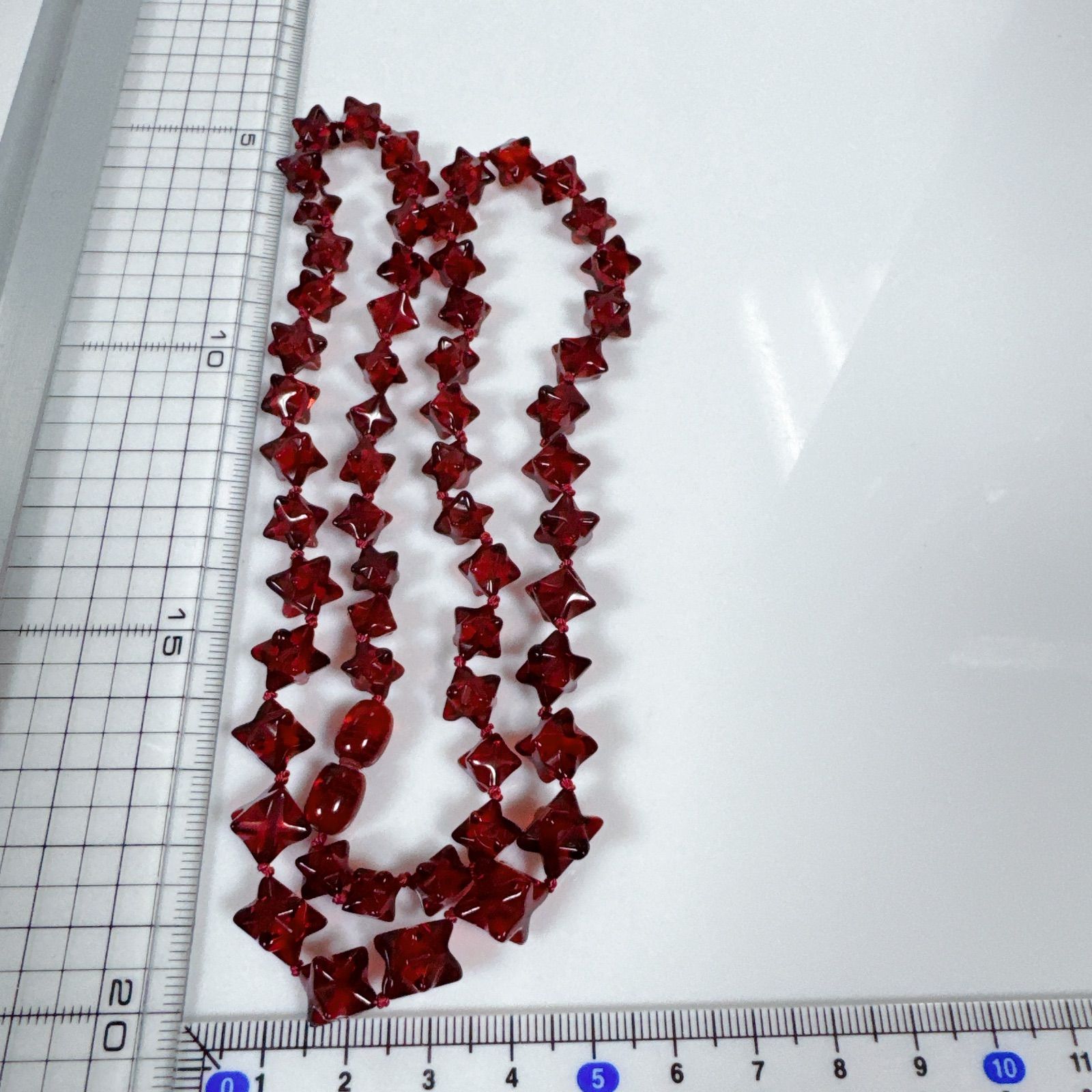 赤琥珀ネックレスレッドアンバーネックレスNO25-2393 - メルカリ