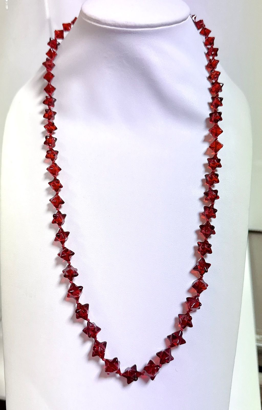 赤琥珀ネックレスレッドアンバーネックレスNO25-2393 - メルカリ