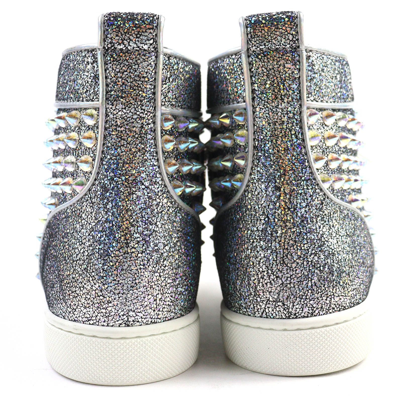 極美品△Christian Louboutin クリスチャンルブタン ロゴ スパイク