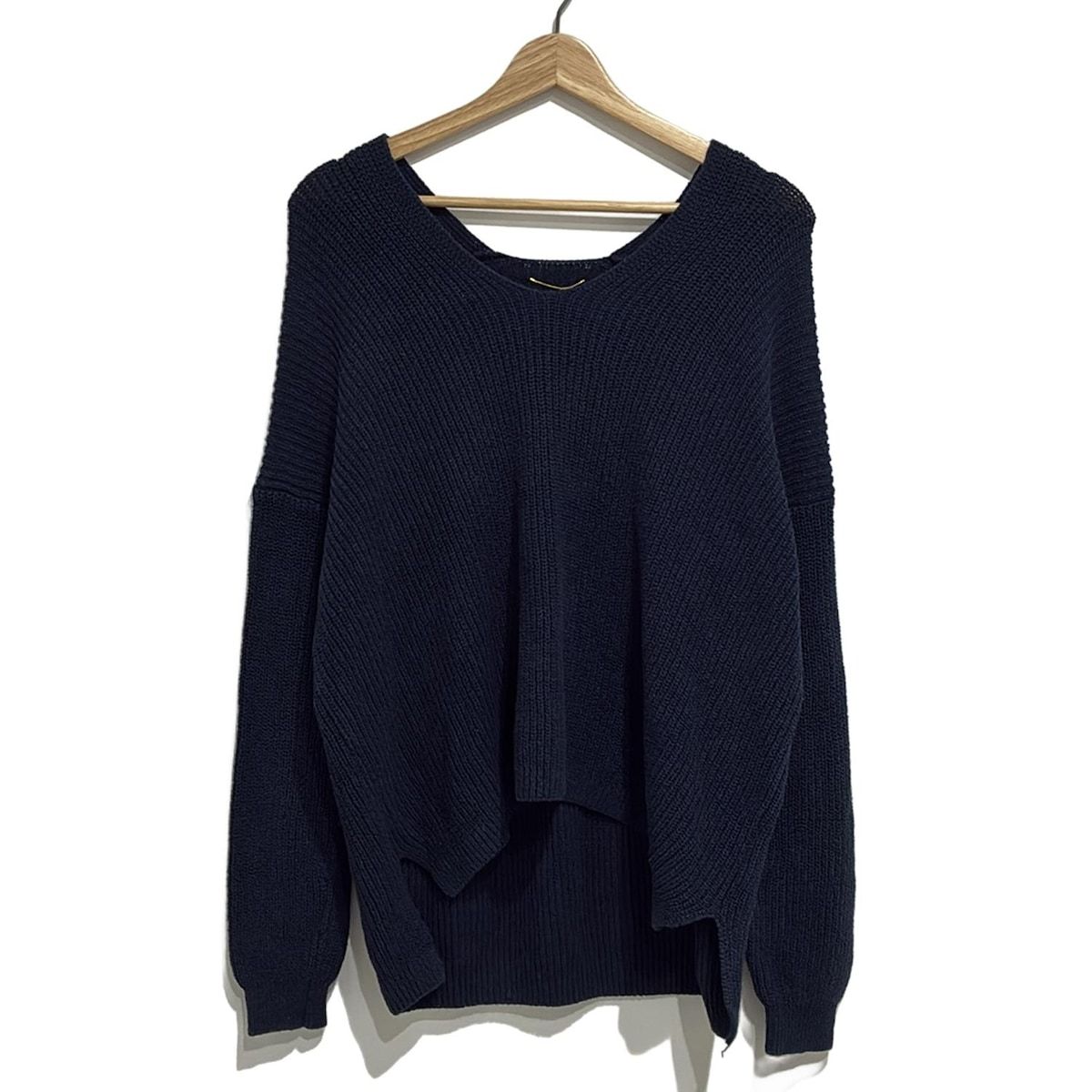 DEUXIEME CLASSE ドゥーズィエム 長袖セーター レディース - ネイビー
