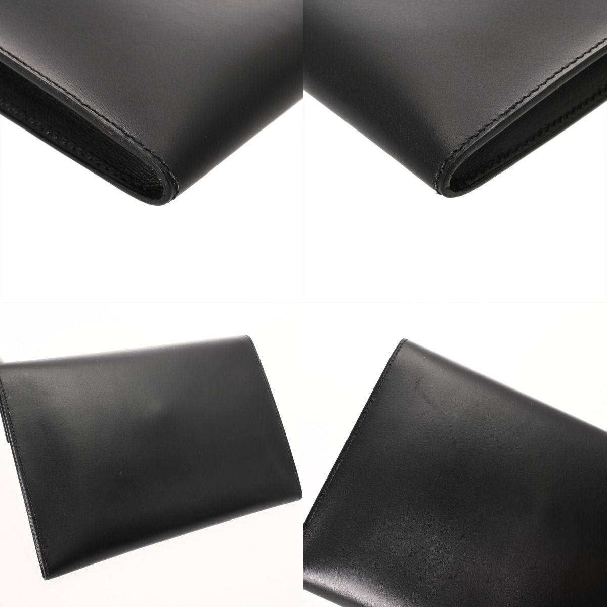  エルメス ポシェットカデナ ブラック D刻印 2000年頃 メンズ ボックスカーフ クラッチバッグ その他 バッグ