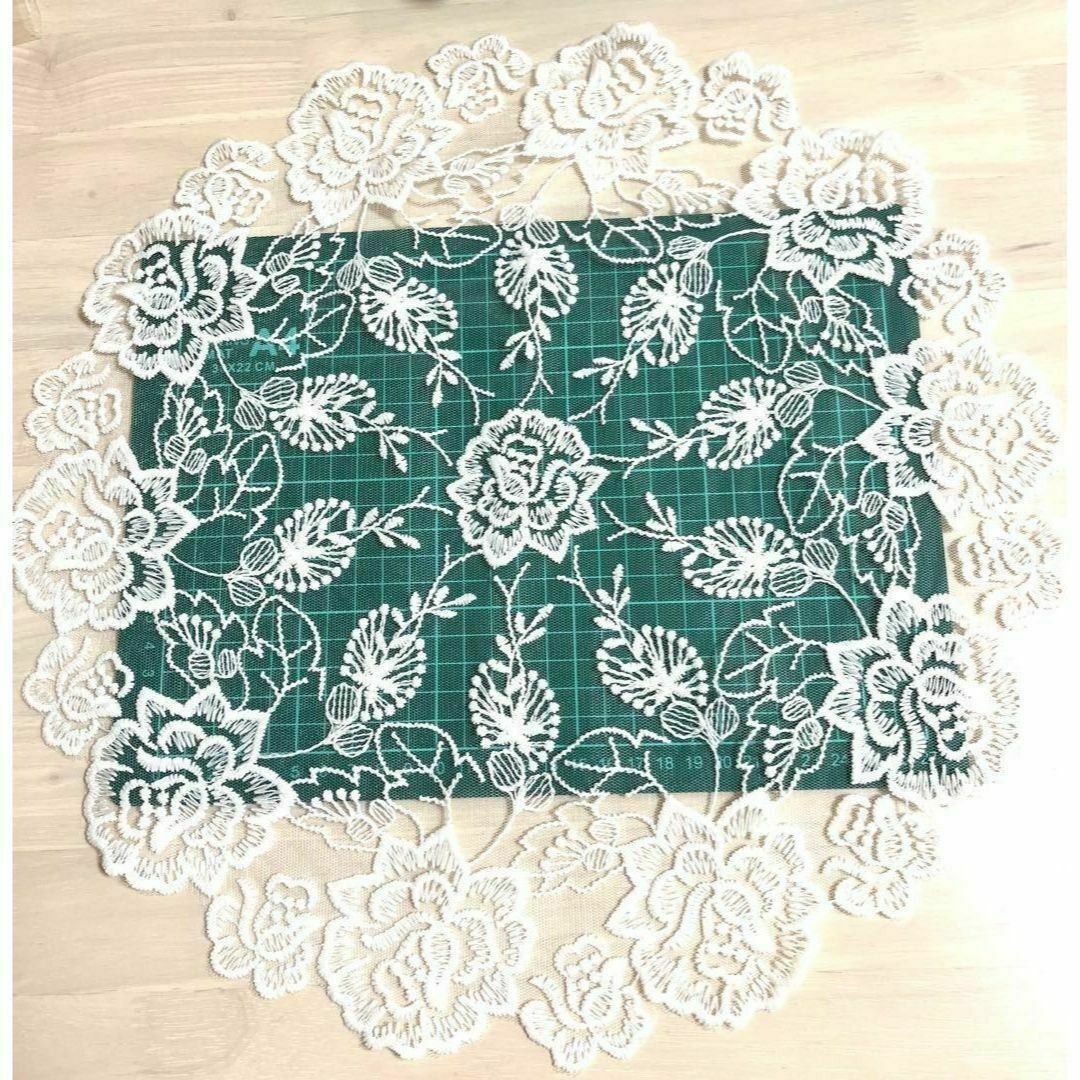 薔薇レース円形丸大きい花瓶敷テーブルクロス豪華エレガント海外インテリア欧米刺繍新 薔薇レース円形丸大きい花瓶敷テーブルクロス豪華エレガント海外