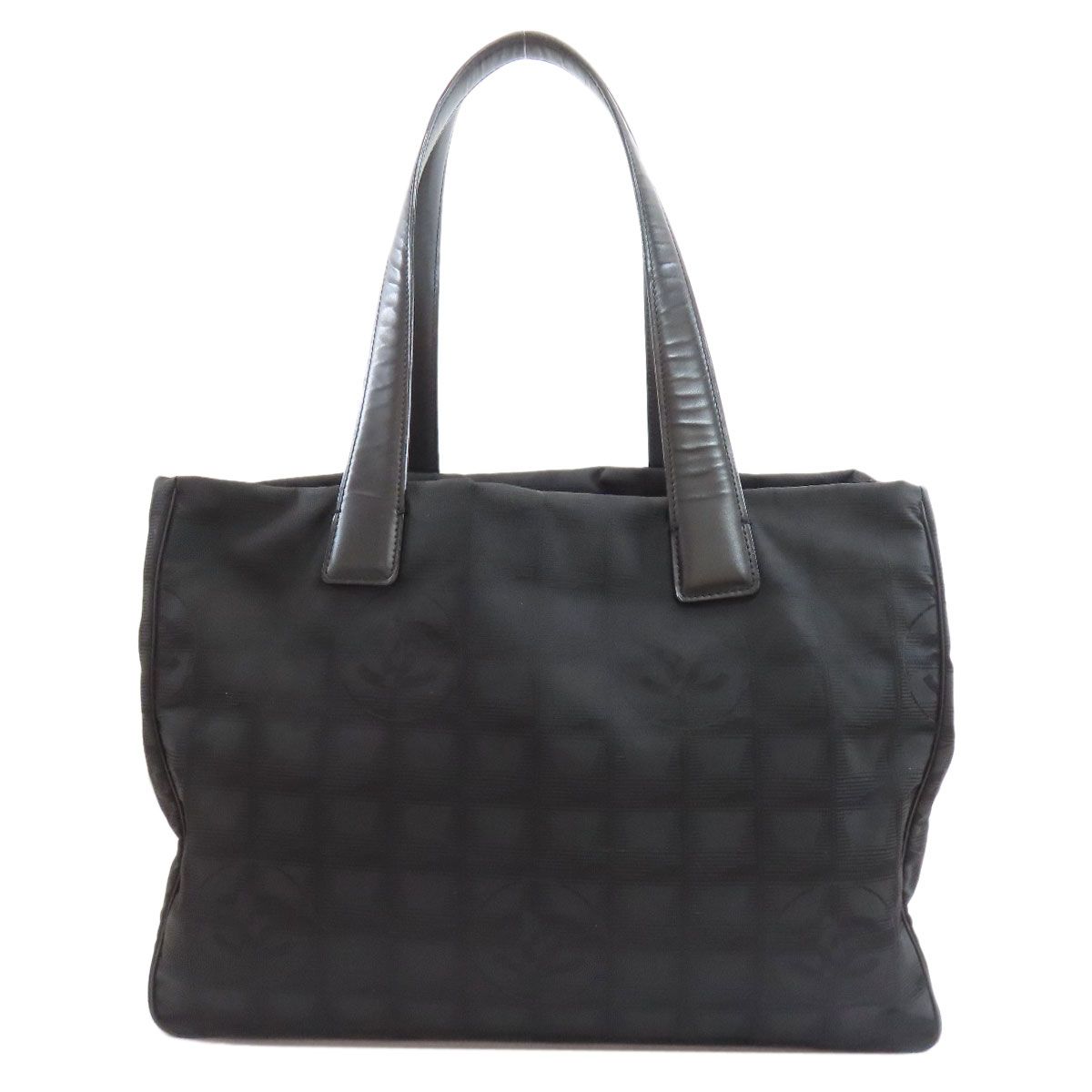 CHANEL シャネル ニュートラベルMM トートバッグ ナイロンジャガード レディース