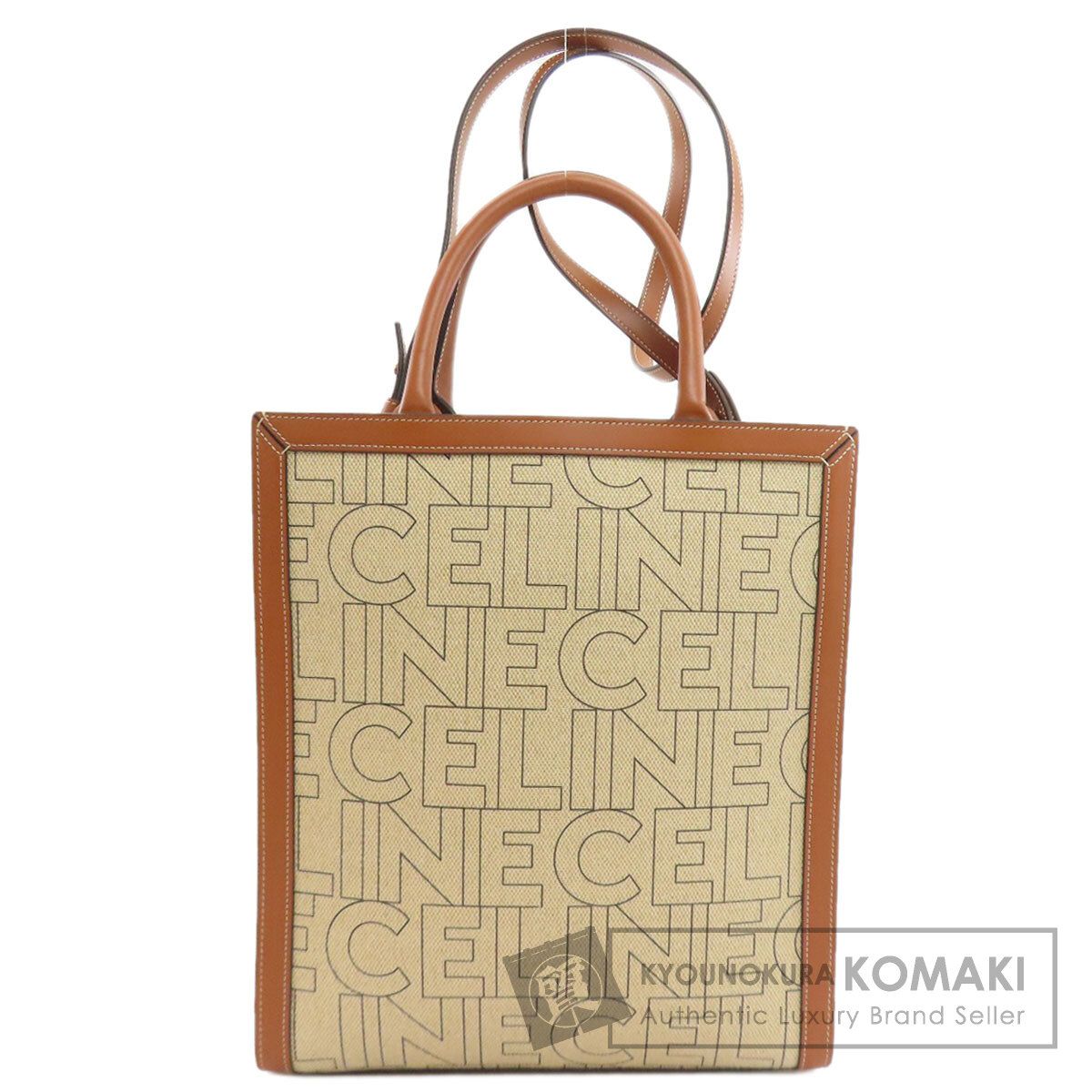 CELINE セリーヌ バーティカルカバ 2WAY トートバッグ キャンバス レディース