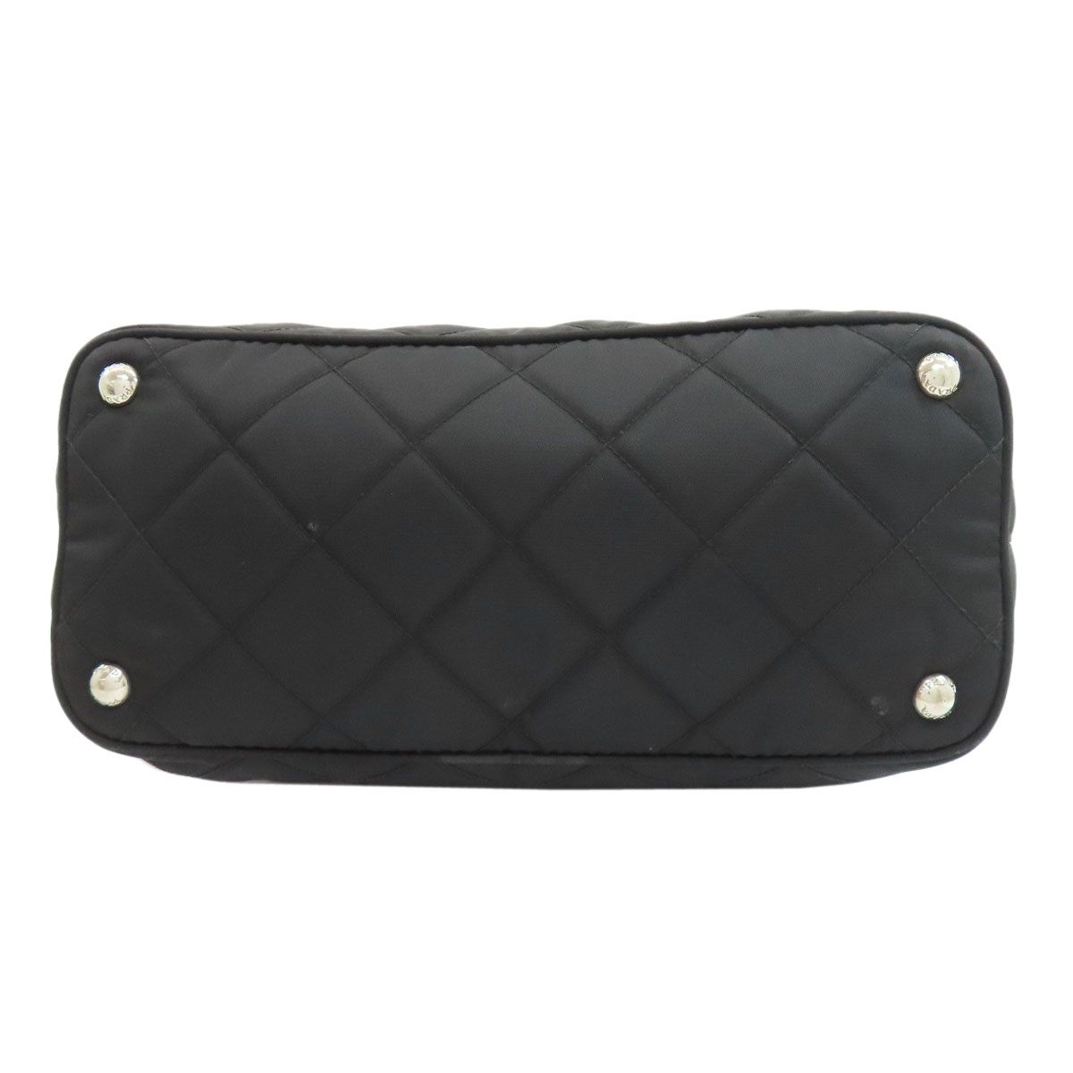 人気アイテムお得に購入！ PRADA プラダ ロゴ金具 チェーンショルダー トートバッグ ナイロン レディース 連携のある