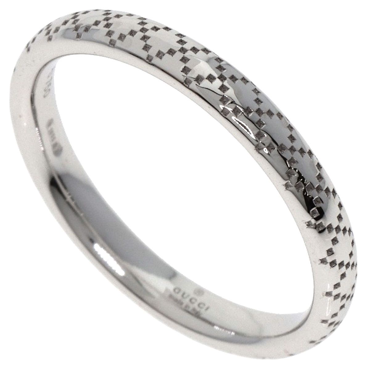 GUCCI グッチ ディアマンティッシマ 10 リング 指輪 K 18 WG レディース