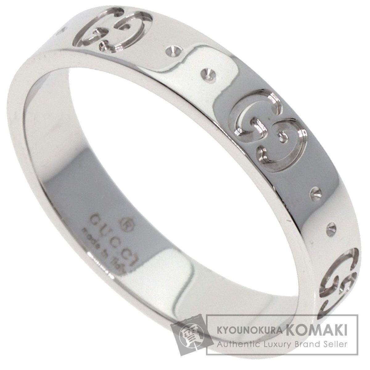 GUCCI グッチ アイコン 14 リング 指輪 K 18 WG レディース