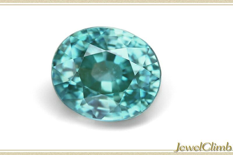 鑑別書付 強烈な輝きを放つ大粒結晶 ブルージルコン 宝石 ルース ４ ６８ＣＴ