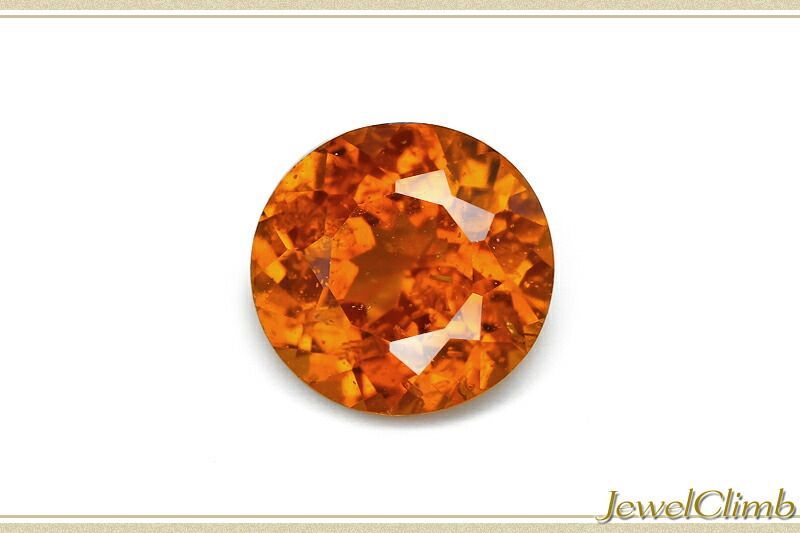 鑑別書付 情熱的なオレンジを放つマンダリン ガーネット 宝石 ルース １ ５１ＣＴ