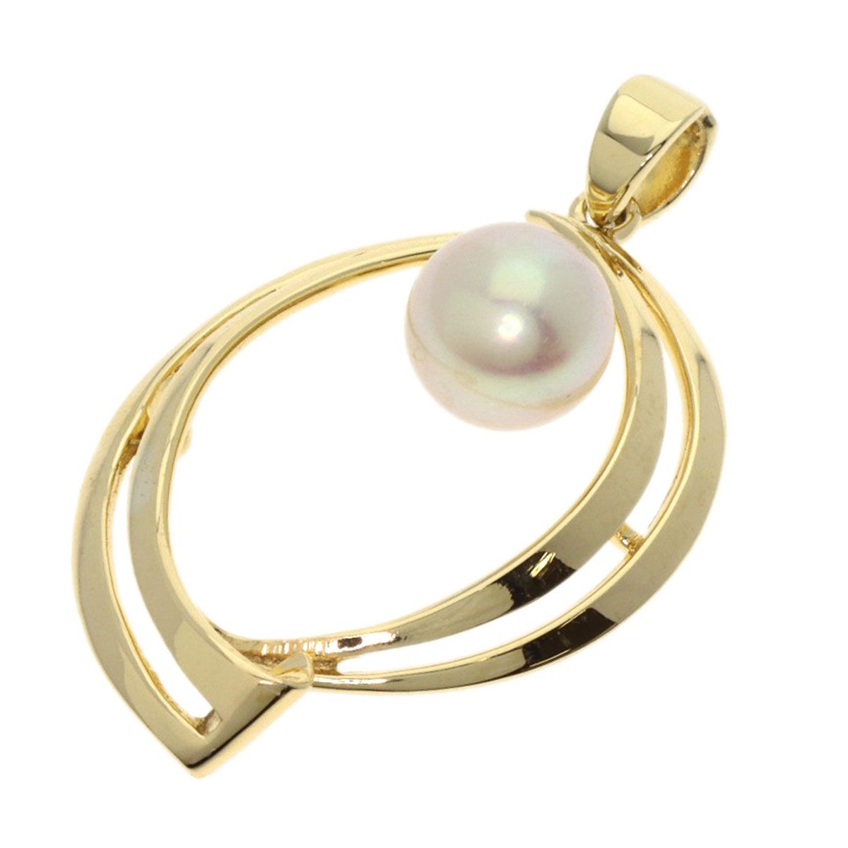 ミキモト パール 真珠 ペンダントトップ K 14 YG レディース