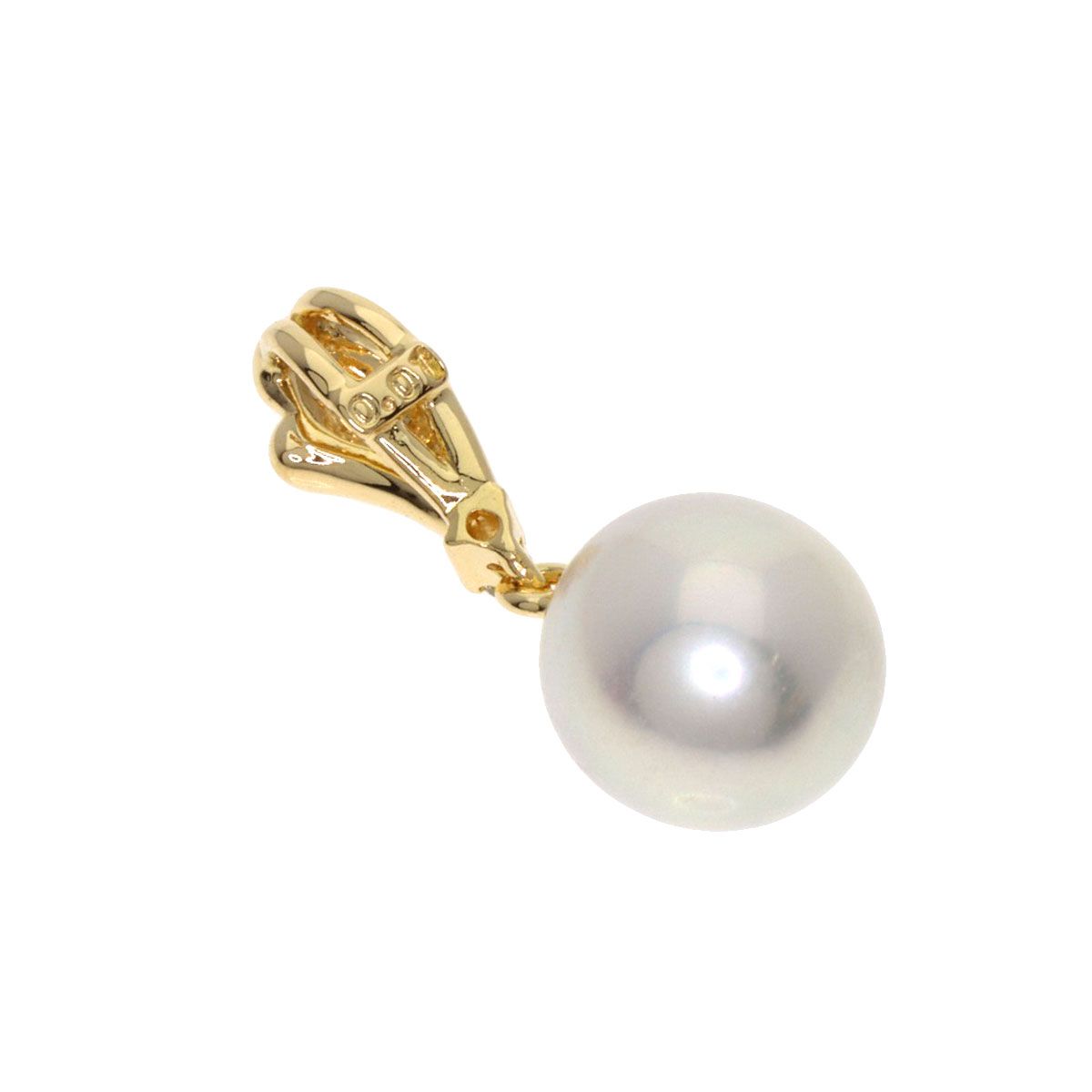  ミキモト パール 真珠 ダイヤモンド ペンダントトップ K 18 YG レディース ネックレス アクセサリー