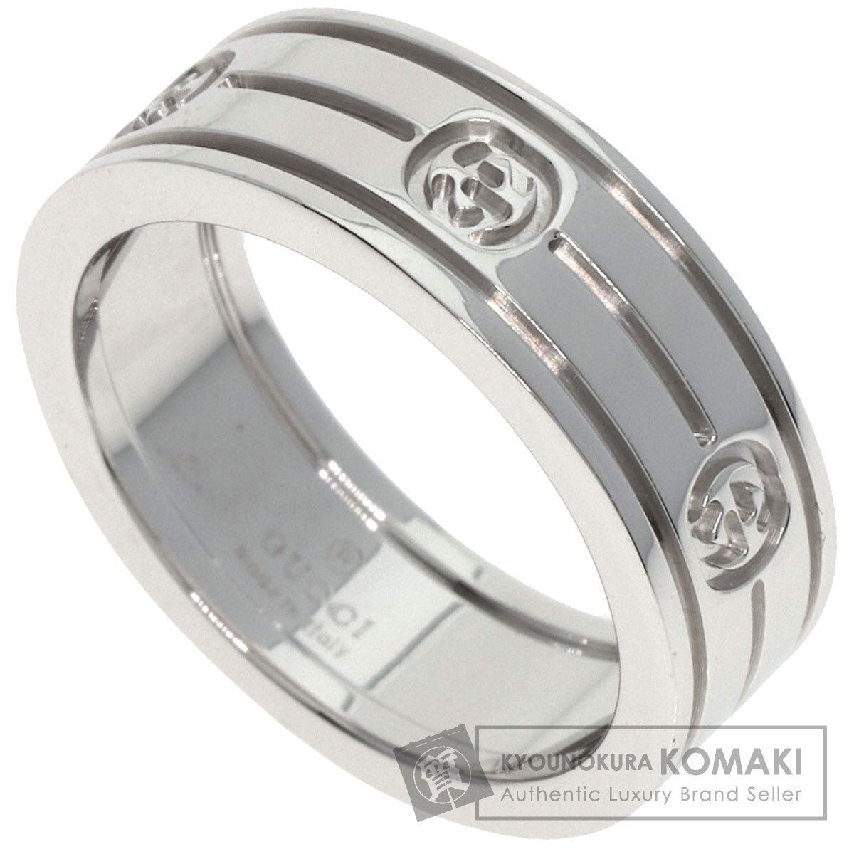 GUCCI グッチ インターロッキング 11 リング 指輪 K18WG レディース