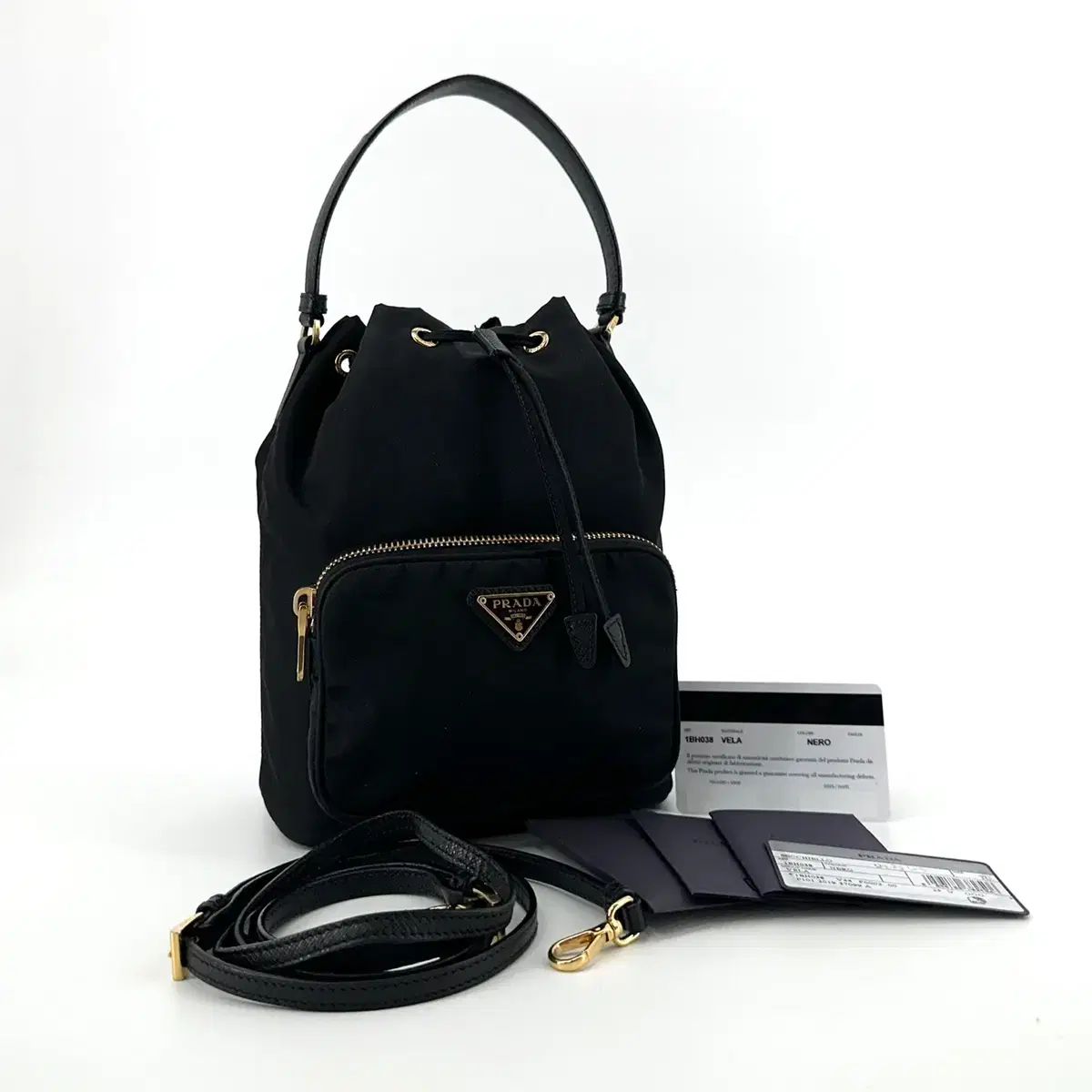 プラダ リナイロン ポコノ バケットバッグ 1bh038