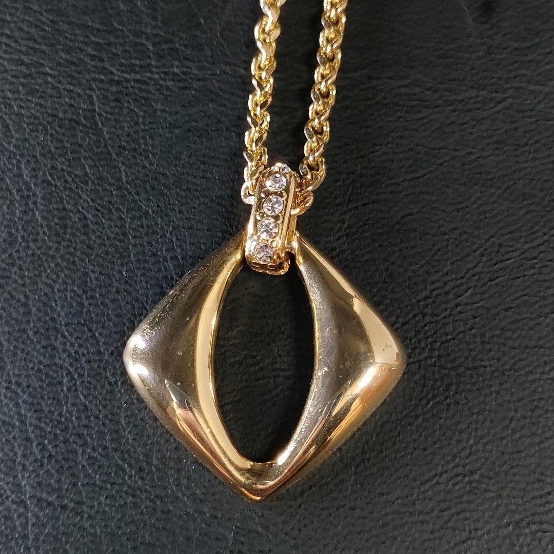 イヴサンローラン ネックレス YSLロゴ ゴールド ラインストーン