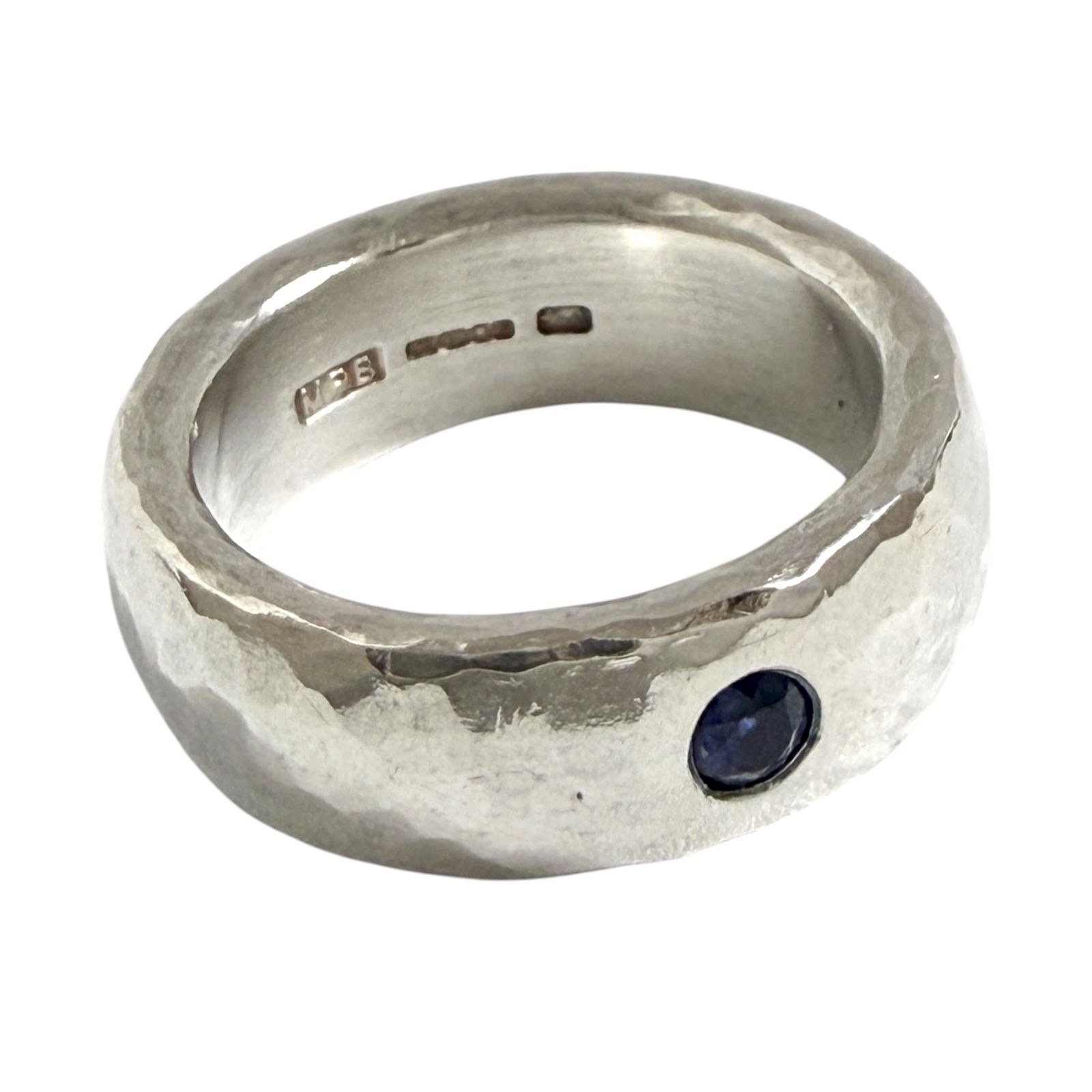 マルコムベッツ レディース メンズ ハンマー ワイド リング シルバー