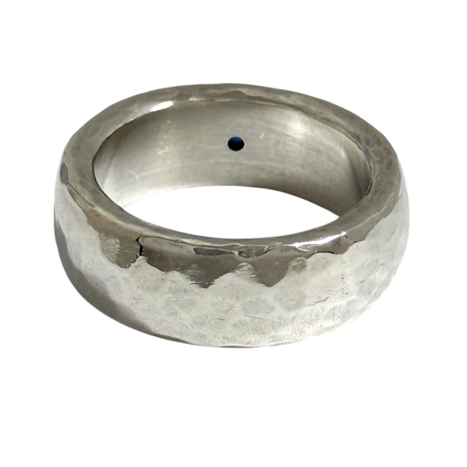 マルコムベッツ レディース メンズ ハンマー ワイド リング シルバー