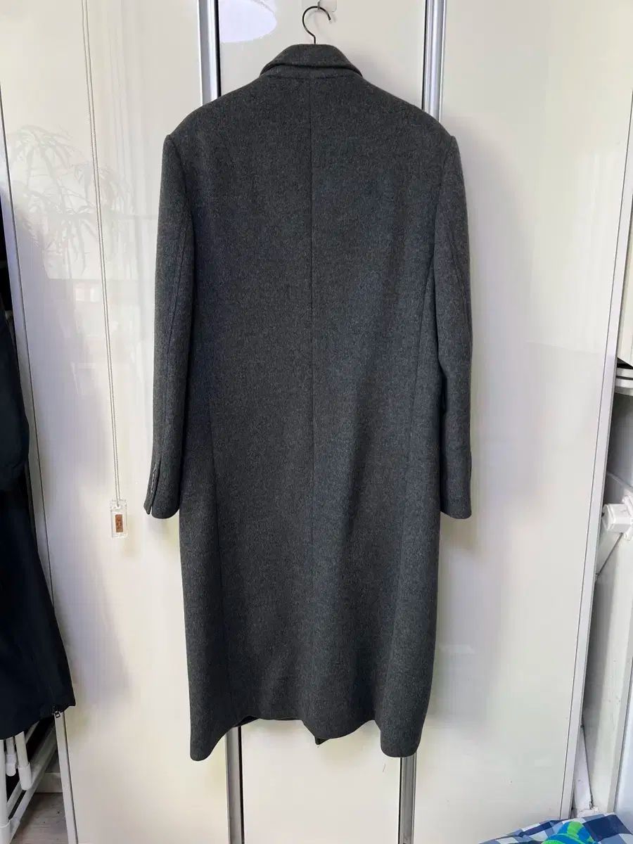 HALEINE9 アレンヌ ダブル ウール マキシコート チャコール グレー 2サイズ