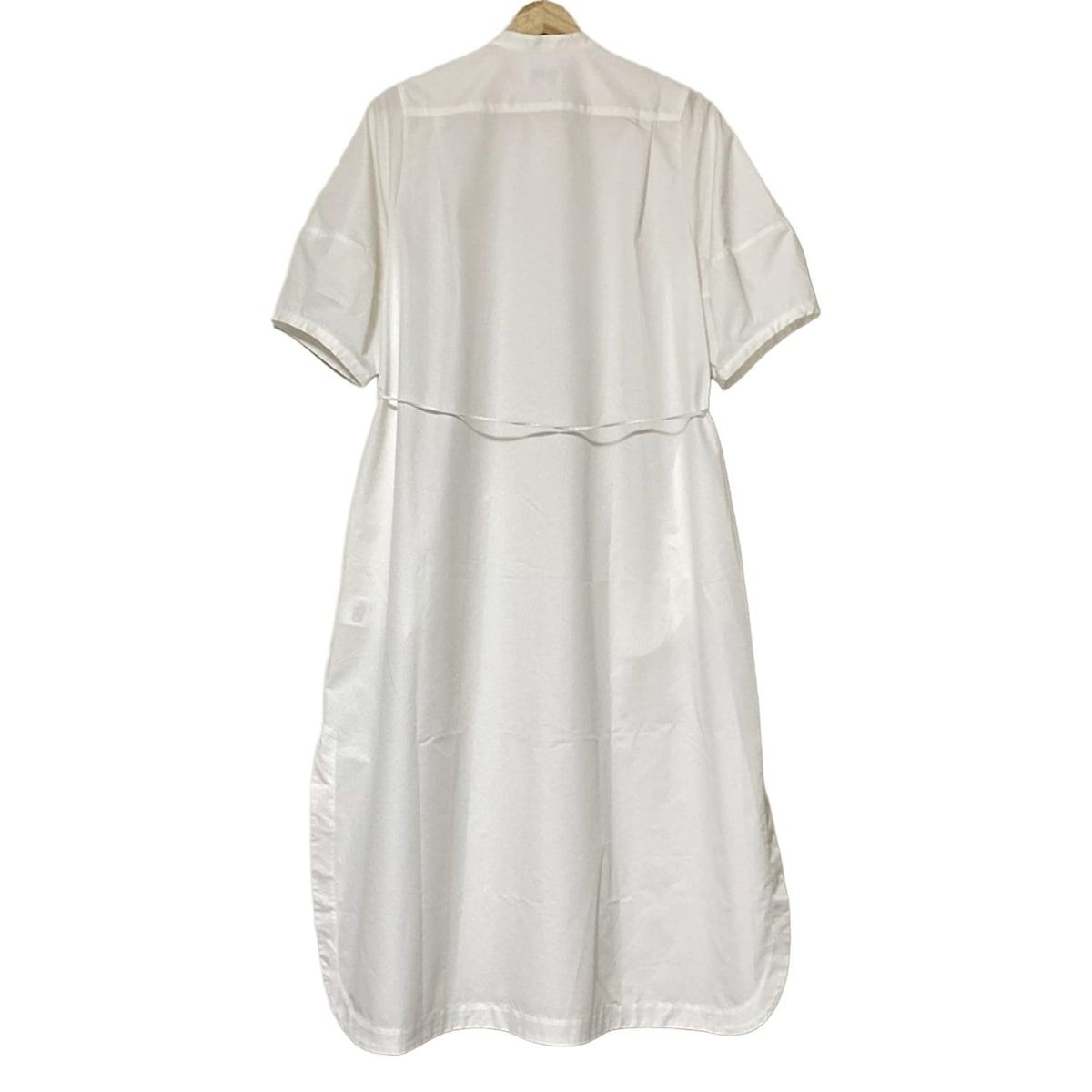 HYKE ハイク ワンピース サイズ1 SMALL レディース - 白 七分袖 ロング リボン付き