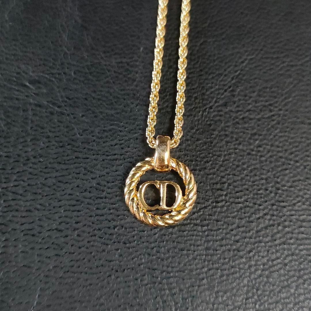 Diorディオール ネックレス ゴールド サークル ラウンド CDロゴ