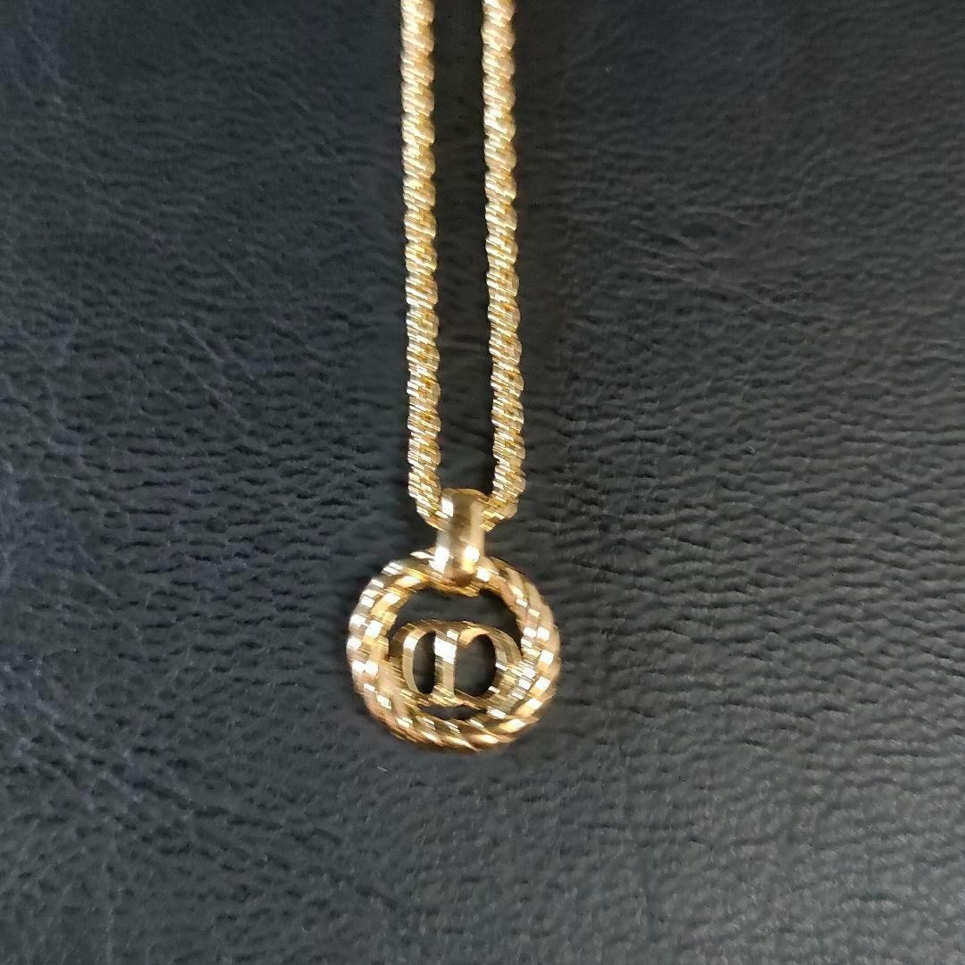 【極美品】　ディオール　チェーン　ネックレス　ゴールド　アクセサリー　428 極美品】ディオールチェーンネックレスゴールドアクセサリー428