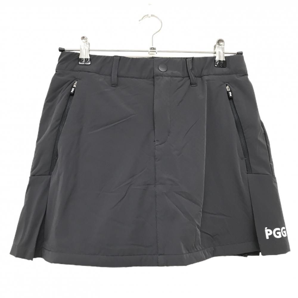 PGGパーリーゲイツ 中綿スカート ダークグレー 保温性 軽量 レディース 1 M ゴルフウェア PEARLY GATES