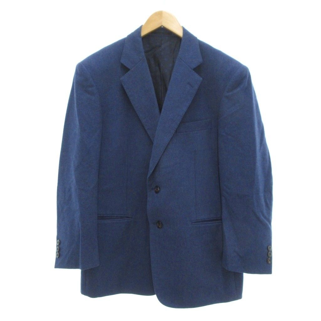 スキャバル SCABAL SUPER 100S スーツ セットアップ テーラードジャケット パンツ スラックス ウール ブルー系 UO GY44