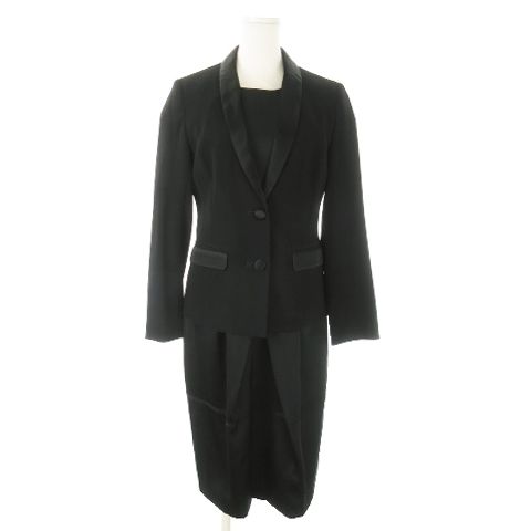 ピールスローリー ワンピース ジャケットセット Flolia セットアップ ツイードノーカラージャケット フレアワンピース