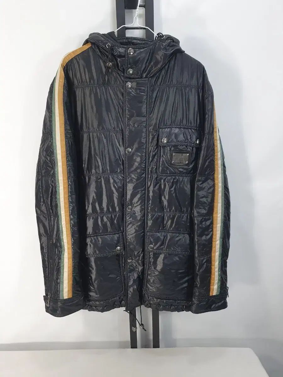 ドルチェ＆ガッバーナ 軽量 ダウン プレート スキー パーカ ジャケット ブラック 52
