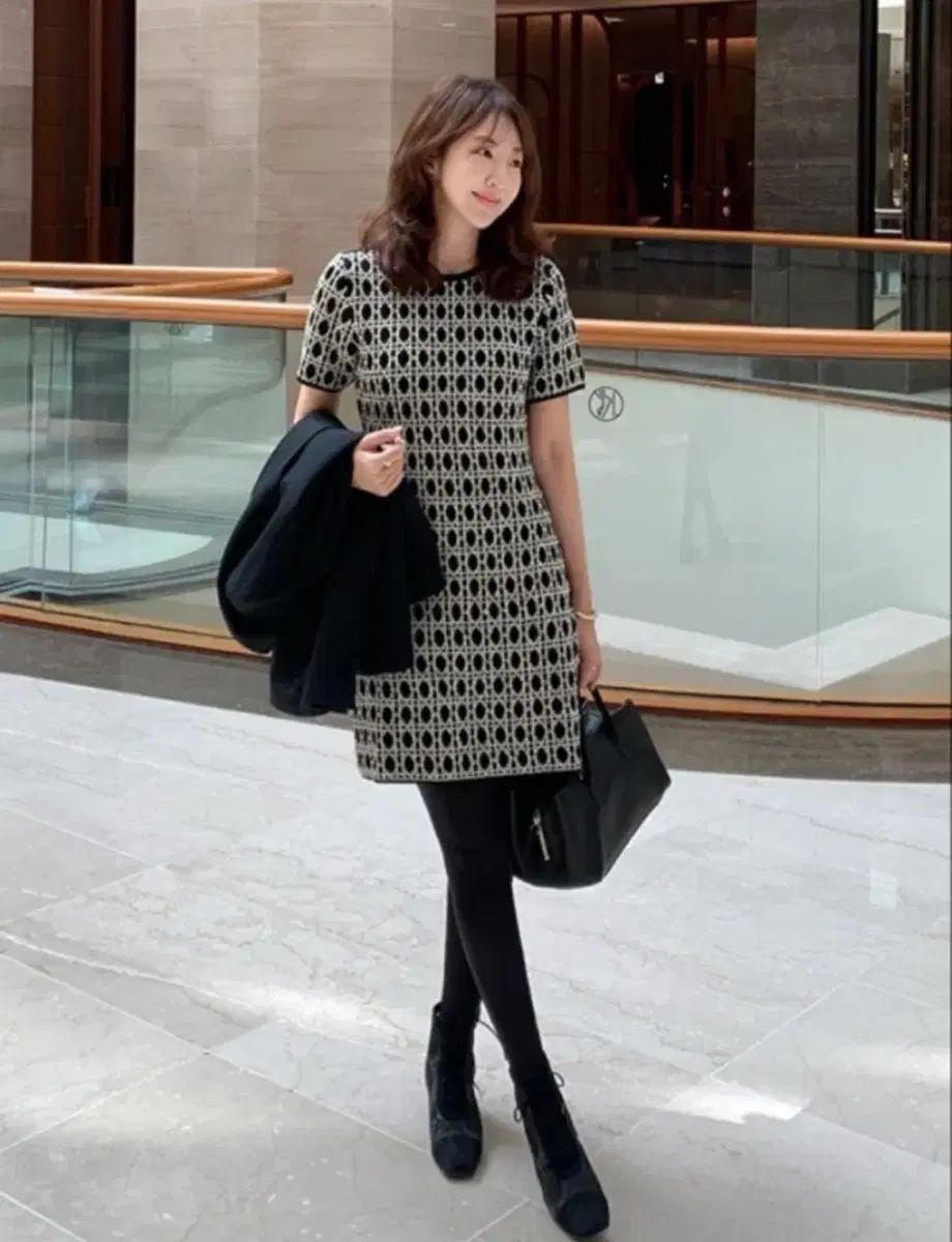 アクスタリエ ク リバーシブル ニット ドレス