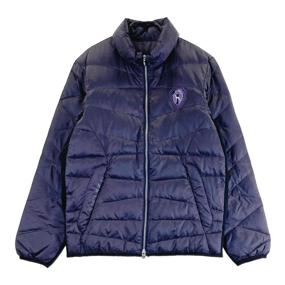 サイズ 46 ADABAT アダバット ダウンジャケット ボーダー柄 パープル系 240101400706 ゴルフウェア メンズ ストスト