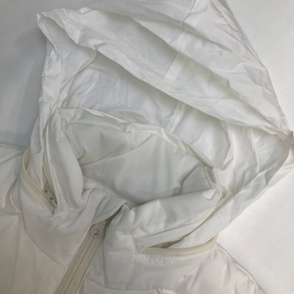 サイズ：38 ADABAT アダバット フード付きダウンベスト ホワイト系