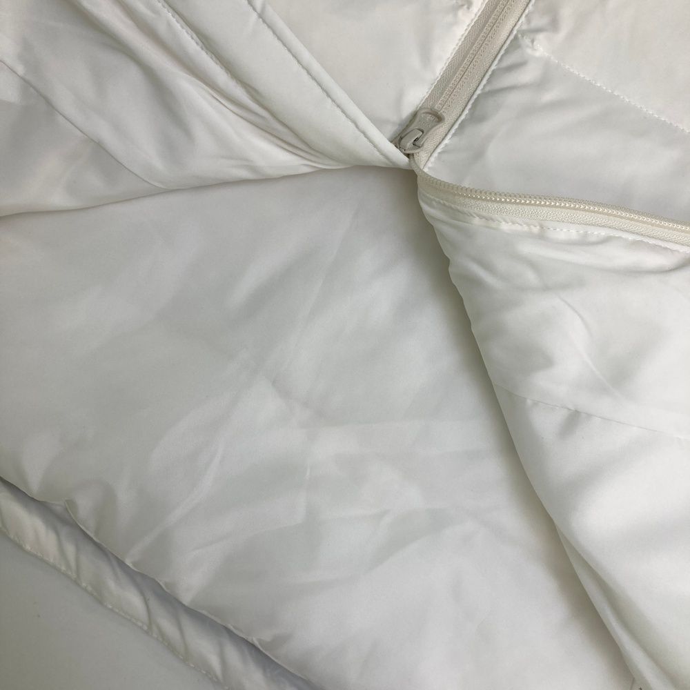 サイズ：38 ADABAT アダバット フード付きダウンベスト ホワイト系