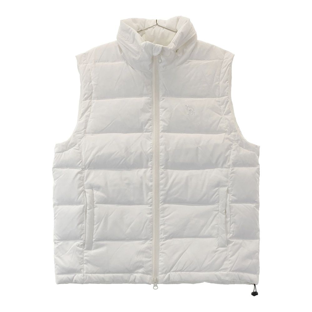 アダバット新品 ホワイト ダウンベスト フード付き アダバット新品 ホワイト ダウンベスト フード付き