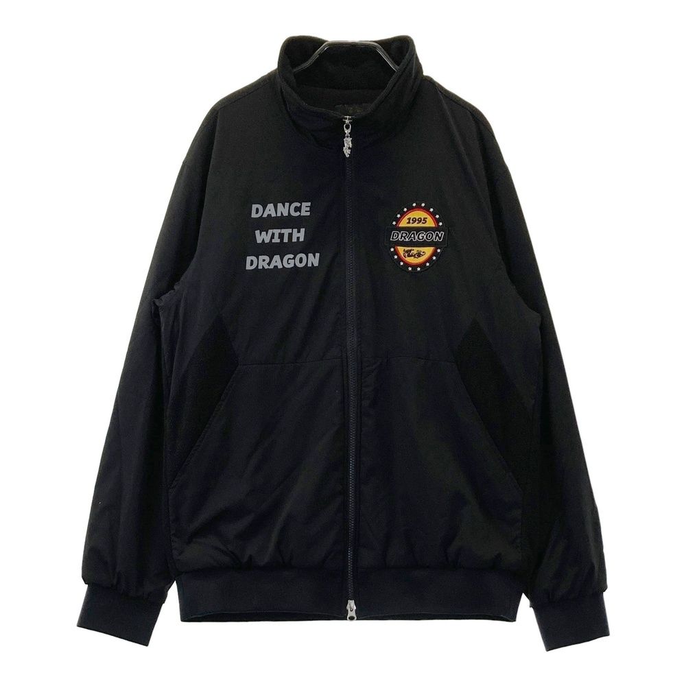 サイズ 5 DANCE WITH DRAGON ダンスウィズドラゴン 中綿 ジップジャケット ワッペン ブラック系 240101446818 ゴルフウェア メンズ ストスト