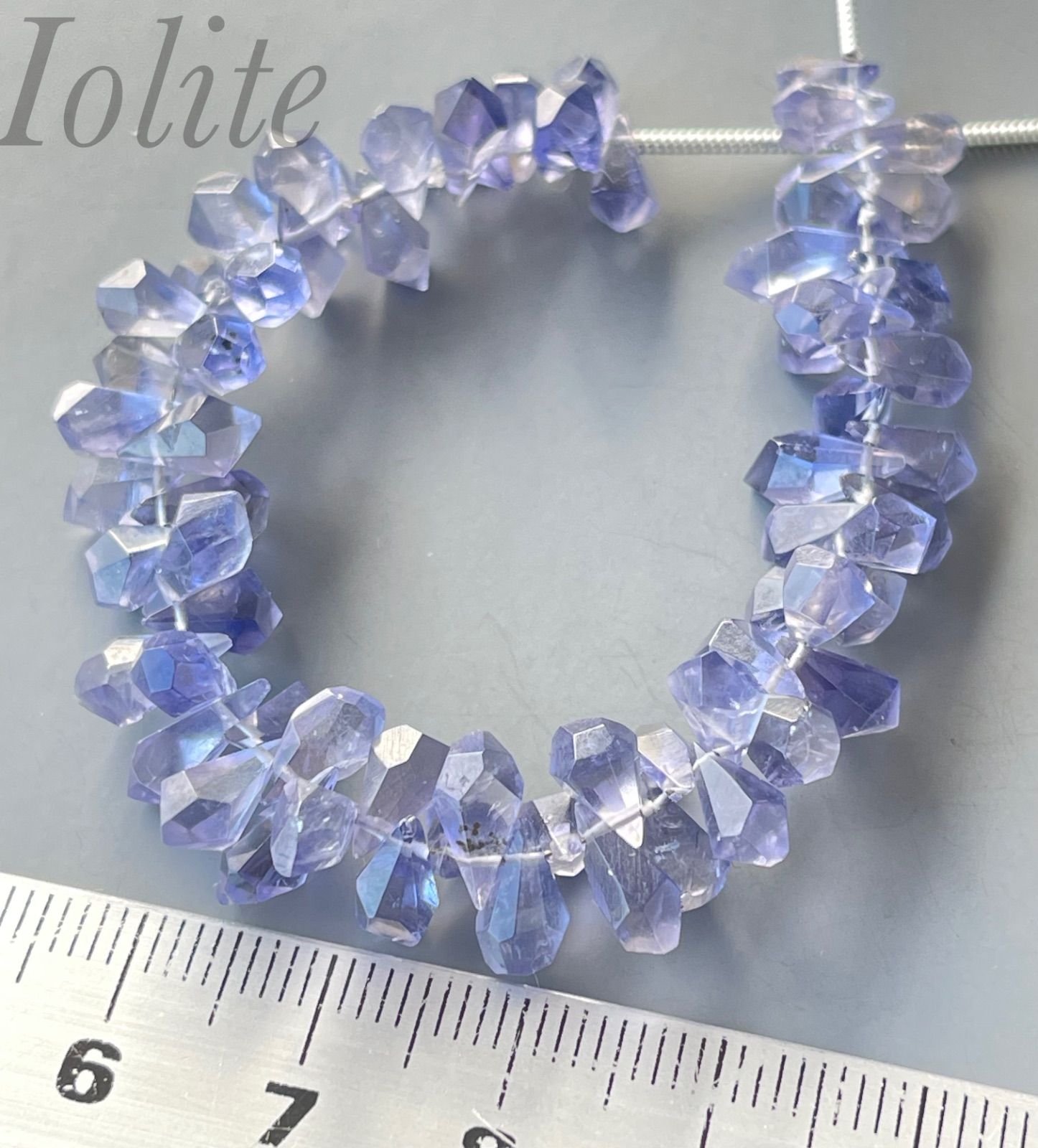 再入荷 アイオライトラフドロップ 高品質淡色b ohsuram素材